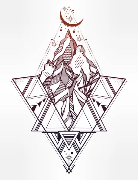 Free 228 Geometric Mountain Svg SVG PNG EPS DXF File