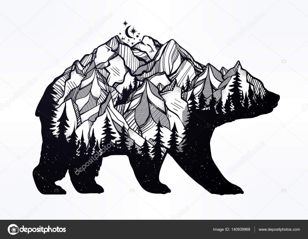 Free Free Mountain Range Bear Svg 21 SVG PNG EPS DXF File