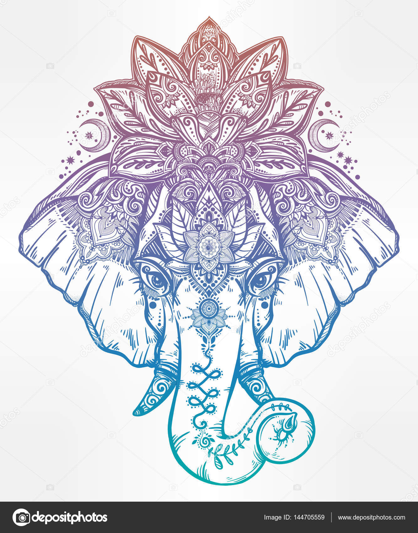 Free Free 254 Simple Elephant Mandala Svg SVG PNG EPS DXF File