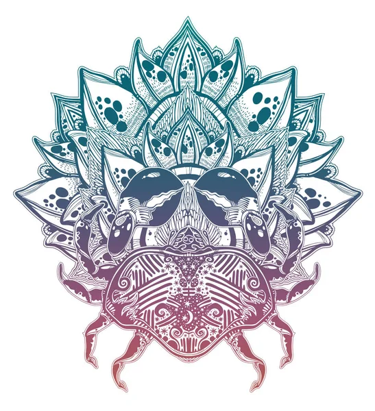 Viking helmet, crossed viking axes and in a wreath of Scandinavian