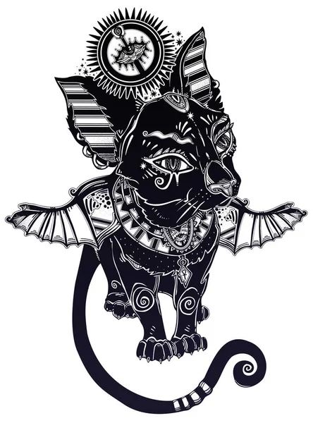 Buy PNG SVG File Egyptian Goddess Bastet Cat Tattoo Online in India  Etsy