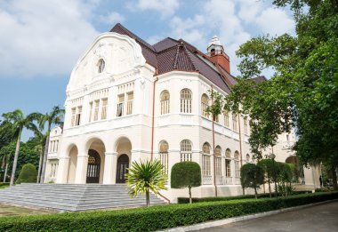 24 Ekim 2016 -: Phetchaburi, Thailand: Phra Ram Ratchaniwet veya Ban Puen Saray emriyle Kral Rama 4 yağmurlu Sarayı olarak inşa. Şimdi 15 askeri daire: Phetchaburi, Thailand, içinde yer alan.