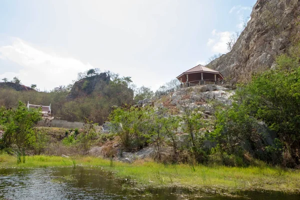 Public rest-house on hill in Khao-Ngu mountain park, Ratchaburi Province.