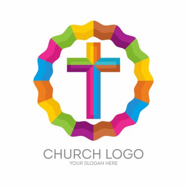 Kilise logosunu görmeniz gerekir. Hıristiyan sembolleri. İsa'nın haç