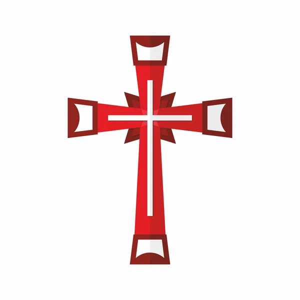 Християнські символ. Хрест Господа і Спасителя Ісуса Христа. — стоковий вектор