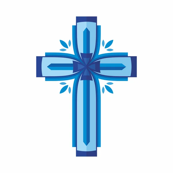 Christliches Symbol. Kreuz des Herrn und Erlösers Jesus Christus. — Stockvektor