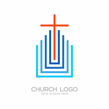 Kilise logosunu görmeniz gerekir. Hıristiyan sembolleri. Rabbimiz ve Kurtarıcımız İsa Mesih'in haç.