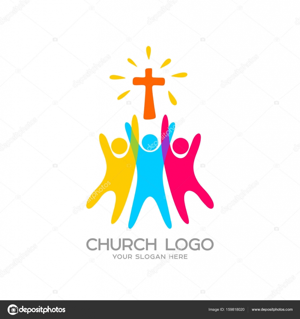 Church Logo Christian Symbols People Worship The Lord Jesus Christ Stock Vector Image By C Biblebox 159818020