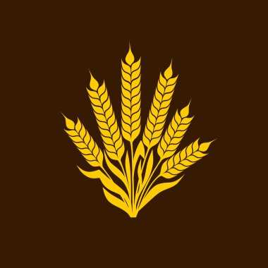 Logo ve Şükran günü için buğday sembolü