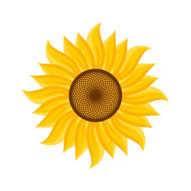 Logo ve ayçiçeği Şükran günü için sembolü