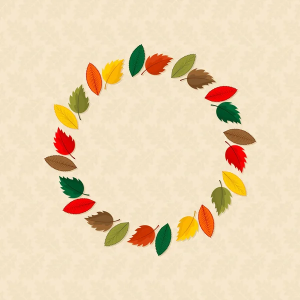 エレガントで美しい紅葉と要素。感謝祭の日の明るく画像 — ストックベクタ