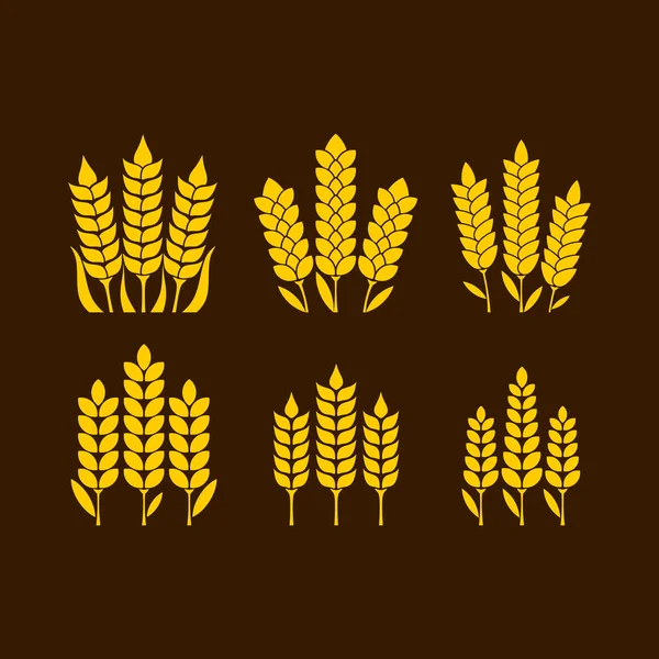 Logo e simbolo del grano per il giorno del Ringraziamento — Vettoriale Stock