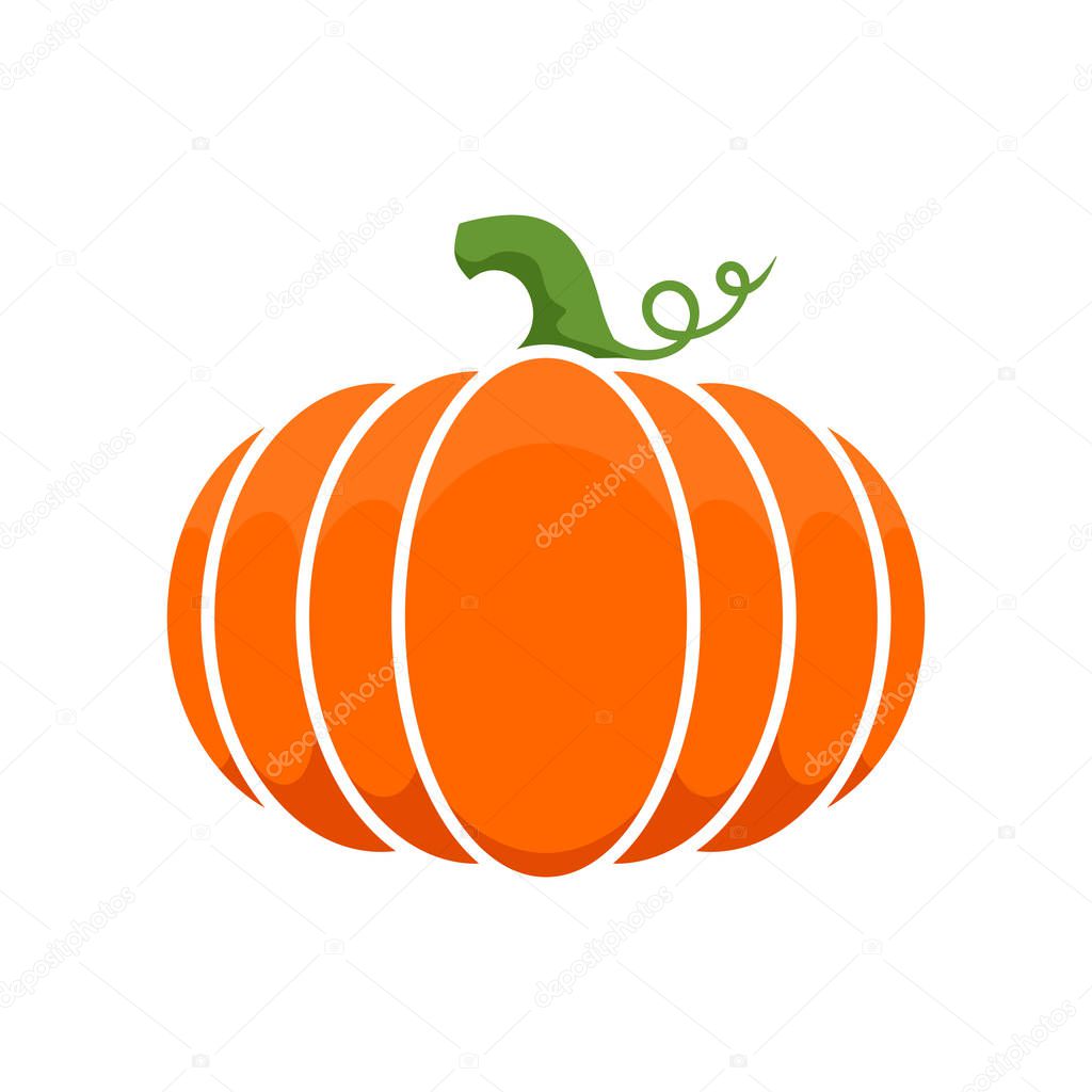 Logo and a pumpkin symbol for Thanksgiving.
