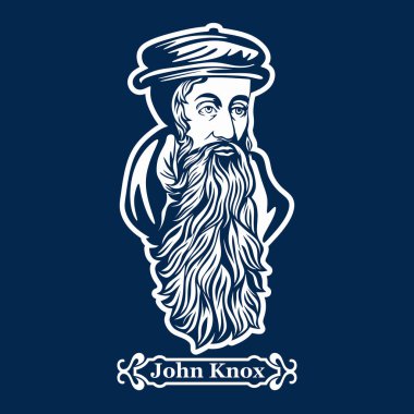 John Knox. Protestantism. Leaders of the European Reformation. clipart