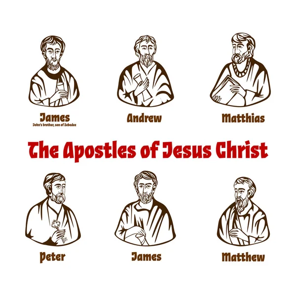 De apostelen van Jezus Christus — Stockvector