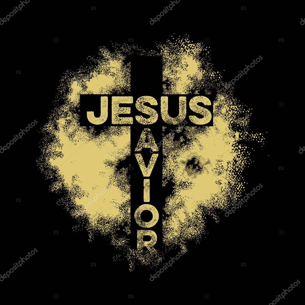 Bible lettering. Christian art. Jesus. Savior.