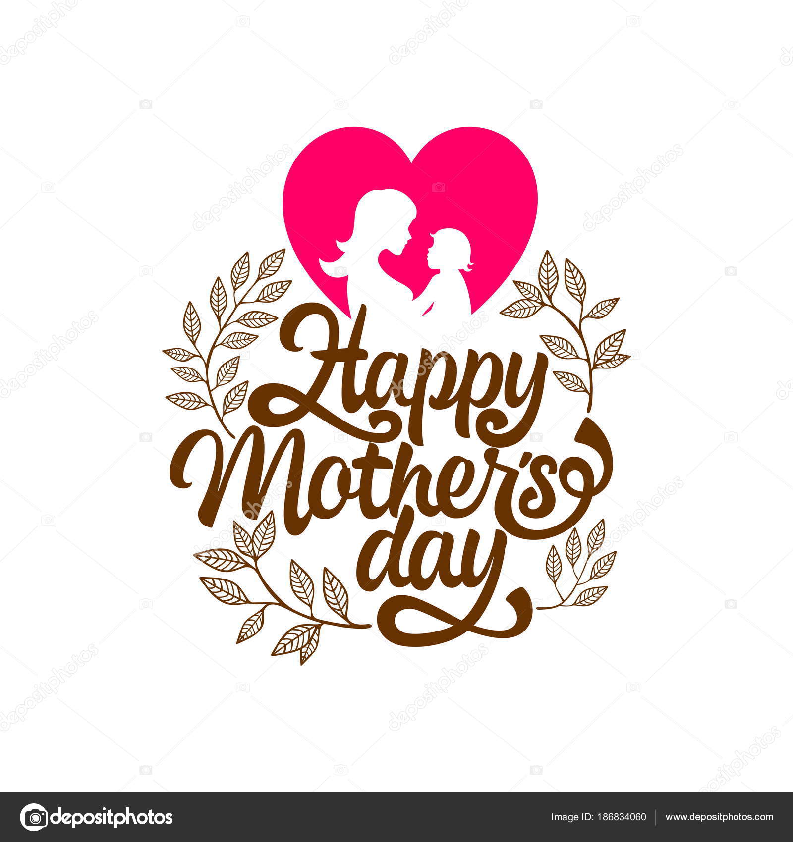 Download Typography Lettering Design Elements Silhouettes Happy ...