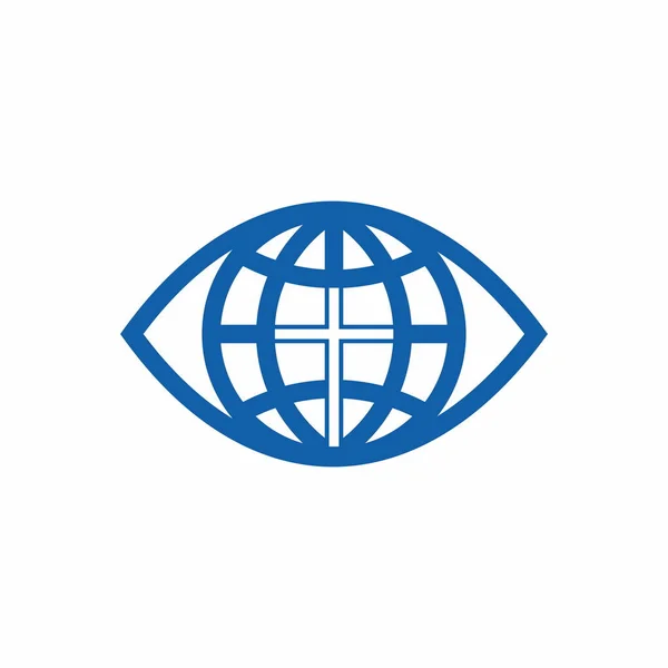 Kostel Logo Kostel Světě — Stockový vektor
