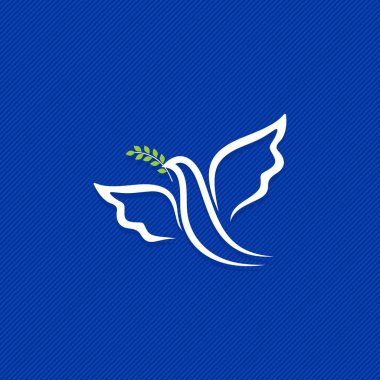 Güvercin, barış ve saflığın sembolü. Kutsal Ruh 'un kutsal sembolü..