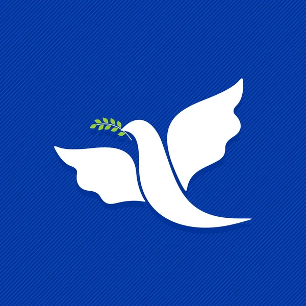 Galamb Béke Tisztaság Szimbóluma Szentlélek Bibliai Szimbóluma — Stock Vector