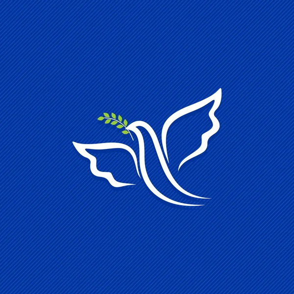 Taube Symbol Des Friedens Und Der Reinheit Das Biblische Symbol — Stockvektor