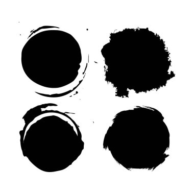 Siyah boya, vuruş, fırça darbeleri, lekeleri ve su sıçramalarına, kirli çizgiler, sert dokular ile yuvarlak vuruş topluluğunu bardak ve gözlük yazdırır. Sanatsal tasarım unsurları.