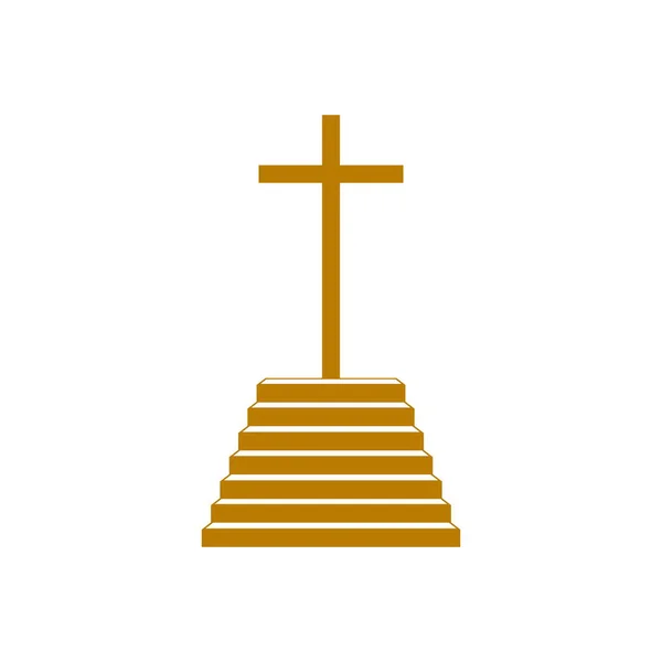 Christian Symbols Steps Cross Jesus — Free Stock Photo