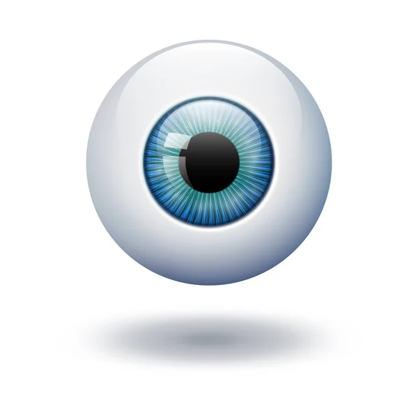 Realystic vektör 3d göz topu