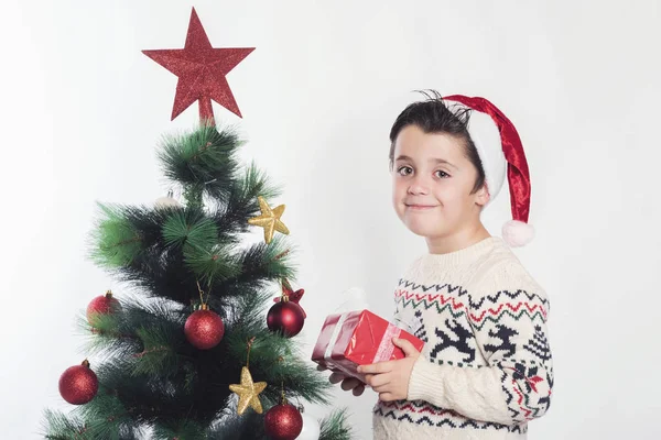 Barn på julafton — Stockfoto