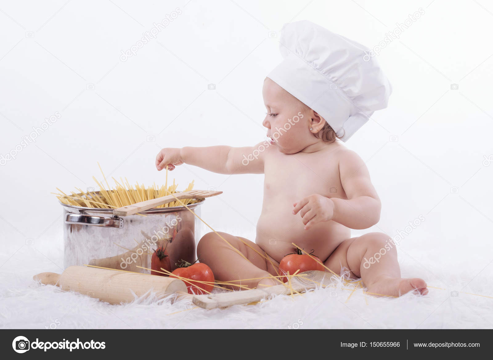 baby chef hat
