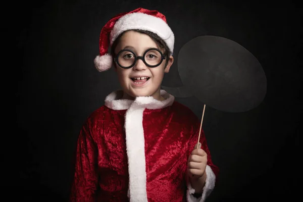 Funny boy na Vánoce — Stock fotografie