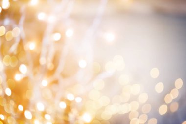 Noel ışıkları bokeh, soyut bokeh ışıklar