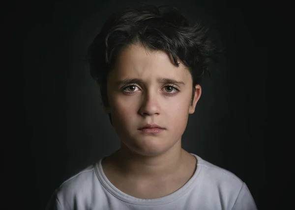 Portrét smutné dítě — Stock fotografie