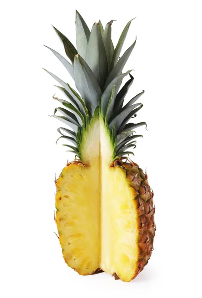 Parça taze ananas kesme
