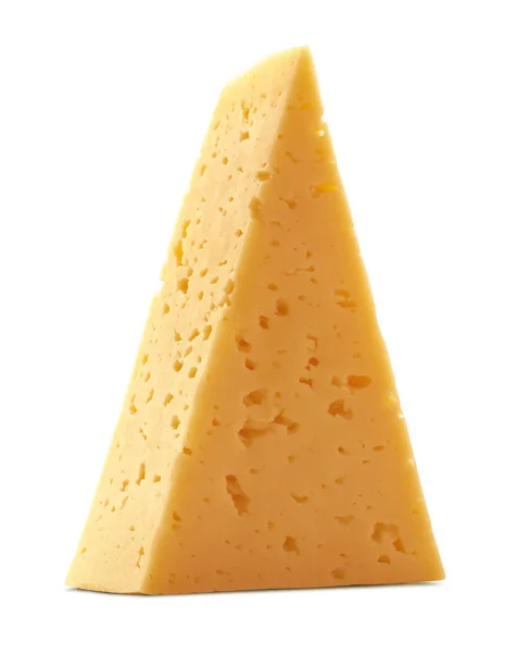 Сыр изолирован на белом фоне. Российский — стоковое фото