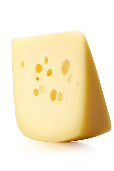 Beyaz arka plan üzerinde peynir