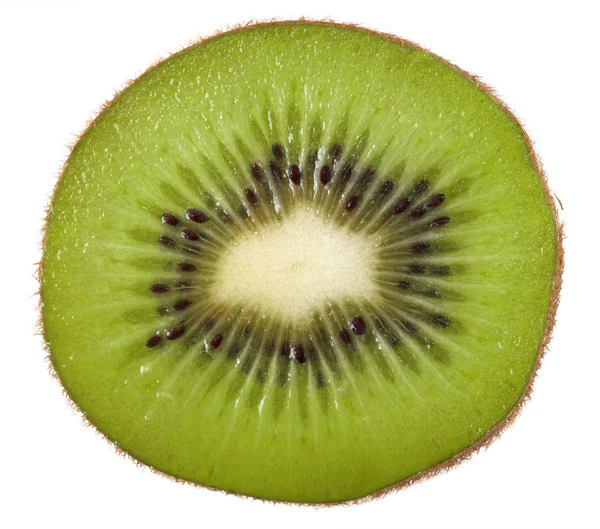 Kivi meyve dilim izole beyaz arka plan üzerinde