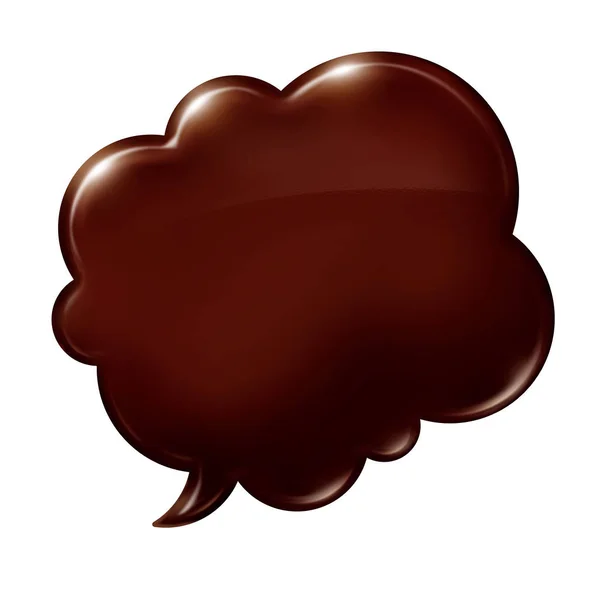 Çikolata damla su birikintisi şekle kabarcık çizgi roman