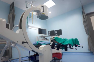 Interior of operating room in modern clinic,operating room with 