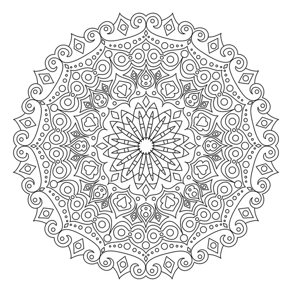 Mandala coloring book vector illustration — Stock Vector