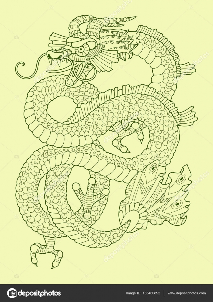 Tribal Dragon Head Logo Tattoo Design Stencil Vector Illustration  21161833 Vector Art at Vecteezy