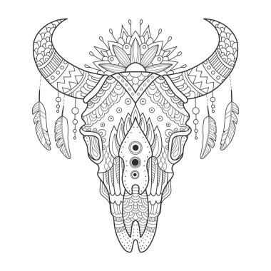 Download Cow Skull Doodle Free Vector Eps Cdr Ai Svg Vector Illustration Graphic Art