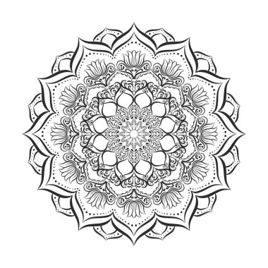 Boyama kitabı vektör çizim mandala