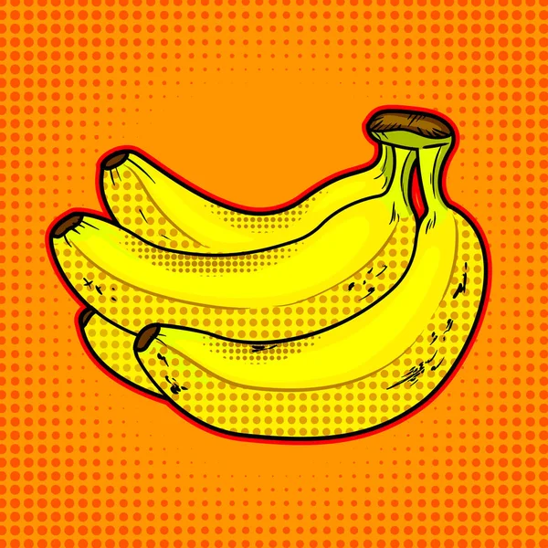 Illustration vectorielle de fruits bananes — Image vectorielle