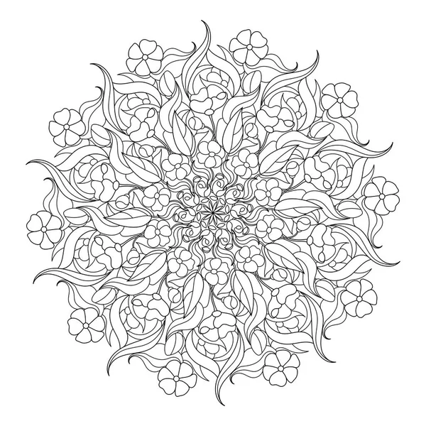 Mandala Malbuch Vektor Illustration — Stockvektor