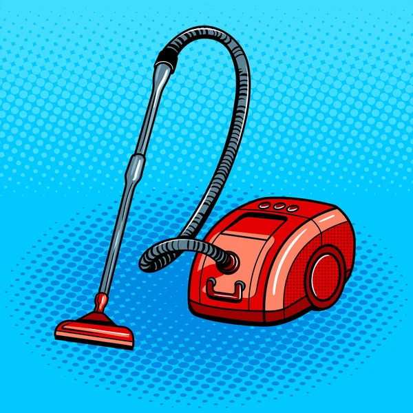 Vacuum cleaner pop art style vector illustration — Stock Vector
