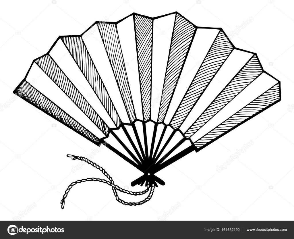 Black and white hand fan deals
