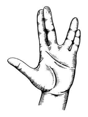 El jest vektör çizim oyma göster