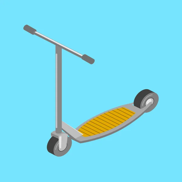 Kick scooter transport isometrisk vektor — Stock vektor