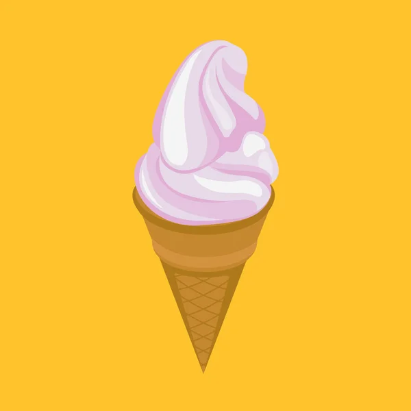 Ice cream isometric vector illustration — Stock Vector